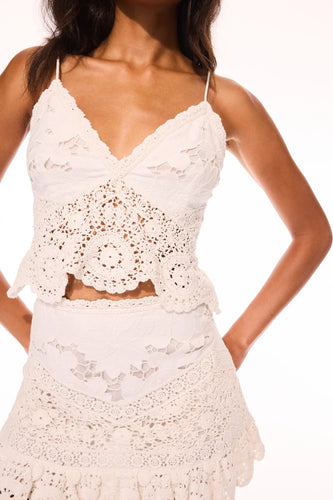 Pellier Crochet Sleeveless Top