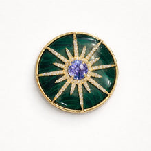 Load image into Gallery viewer, Malachite &amp; Tanzanite Compass