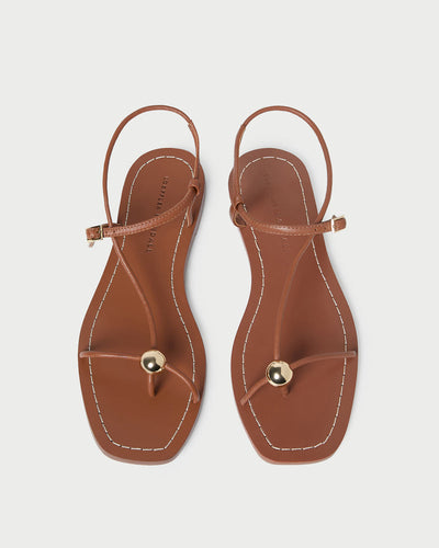 Lara Timber Leather Sandal