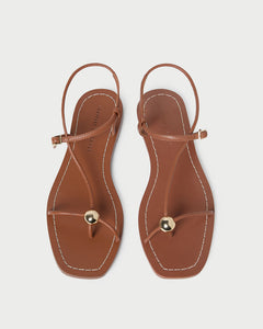 Lara Timber Leather Sandal