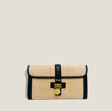 Load image into Gallery viewer, Eloise Woven Clutch-Noir