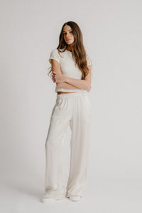 BRYNN WIDE LEG SILK PANT
