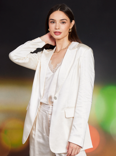 Satin Tailored Blazer