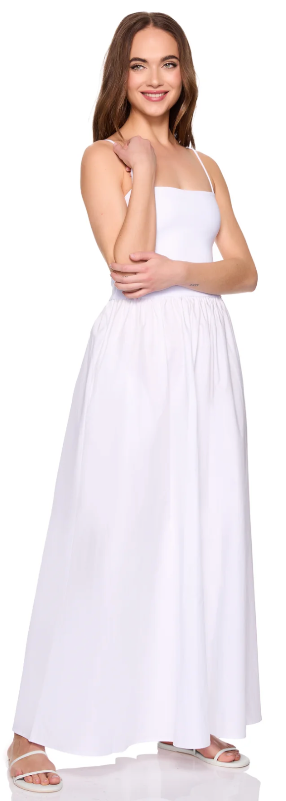 Poplin Knit String Maxi