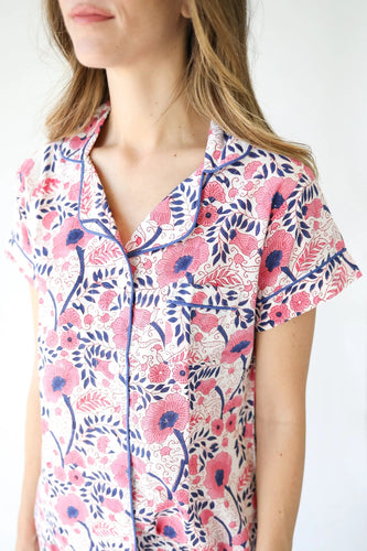 Katherine Block Print Short Pj's