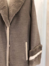 Load image into Gallery viewer, Rivo Coat Loro Piana Woole Mink Collare and Cuffs