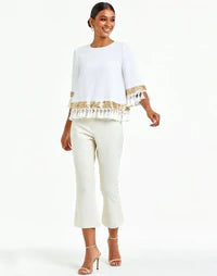Shimmy Shimmy Tassel Top