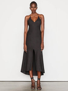 Lace Back Halter Dress